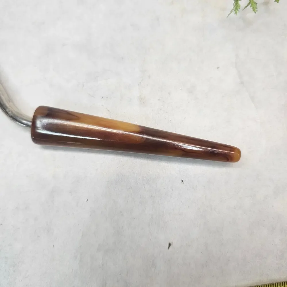 Vintage Tortoise Bakelite Handle Angel Food Cake Cutter Slicer Breaker Comb